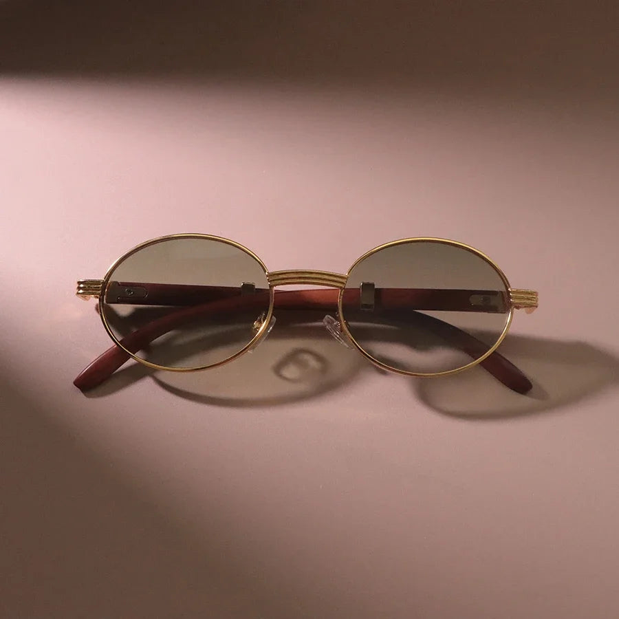 Casual Oval Round Sunglasses Women Men Sun Glasses Female Mirror Colors Designer Brand Fashion Luxurious Gradient Eyewear
