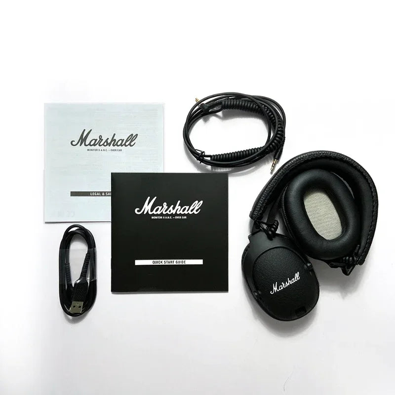 Marshall MONITOR II A.N.C. kabellose Kopfhörer mit Geräuschunterdrückung – Premium-Bluetooth-Over-Ear-Headset mit tiefem Bass, Mikrofon & Gaming-Audio