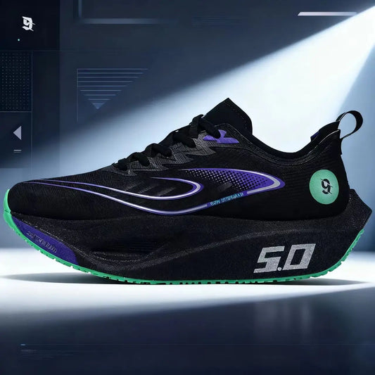 Unisex 2025 Full Carbon Plate Running Shoes, Professional Marathon Racing Lightweight Bounce Cushion Breathable Sports Sneakers