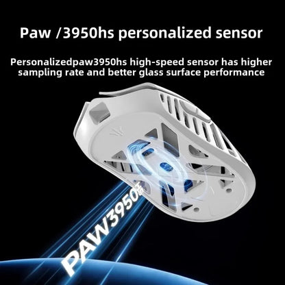WLMOUSE Beast X Pro lätt trådlös e-sportgamingmus i magnesiumlegering 750IPS 8K PAW3950HS 30000DPI utan bakgrundsbelysning