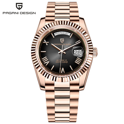PAGANI DESIGN Men's Watches Green Luxury Automatic Watch For Men ST16 Mechanical Wristwatch Men For 2025 New Stainless Steel