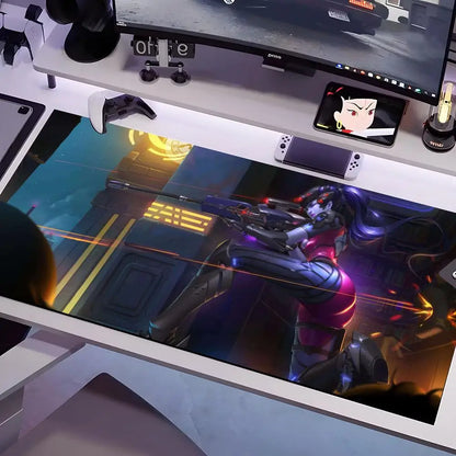 Tapete de Rato Overwatch em Vários Tamanhos, Grande e Quadrado, para Computador, Escritório e Gaming, com Base de Borracha Antiderrapante