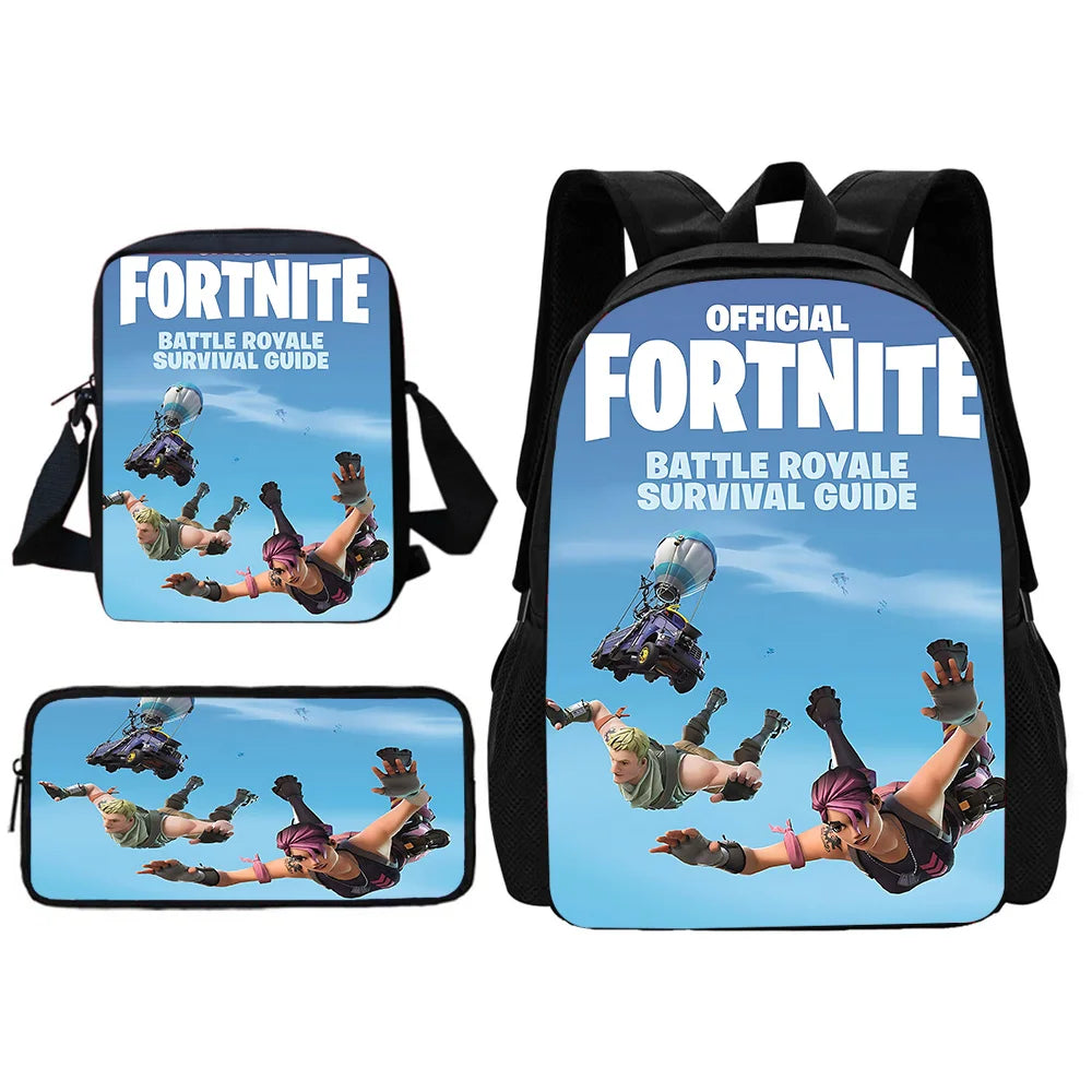 Child School Backpack With Shoulder Bag Pencil Bags School Bags for Hot Game Design-F-FortniteS Boys Girls Best Gift