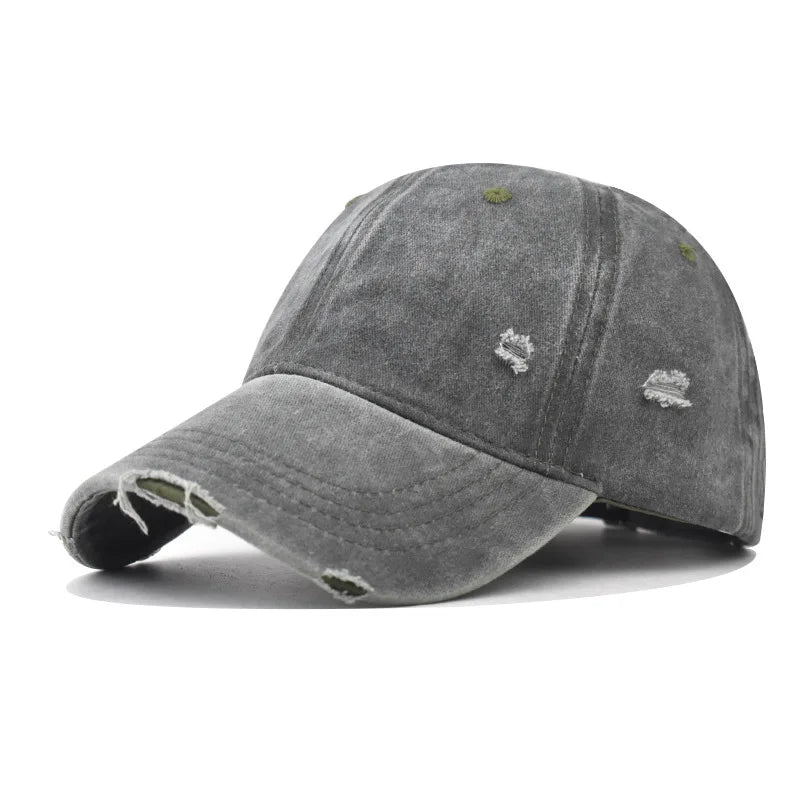 Distressed Baseball Cap Dad Hats for Men Women Vintage Washed Cotton soft crown Hat Adjustable Low Profile Unisex Style Headwear