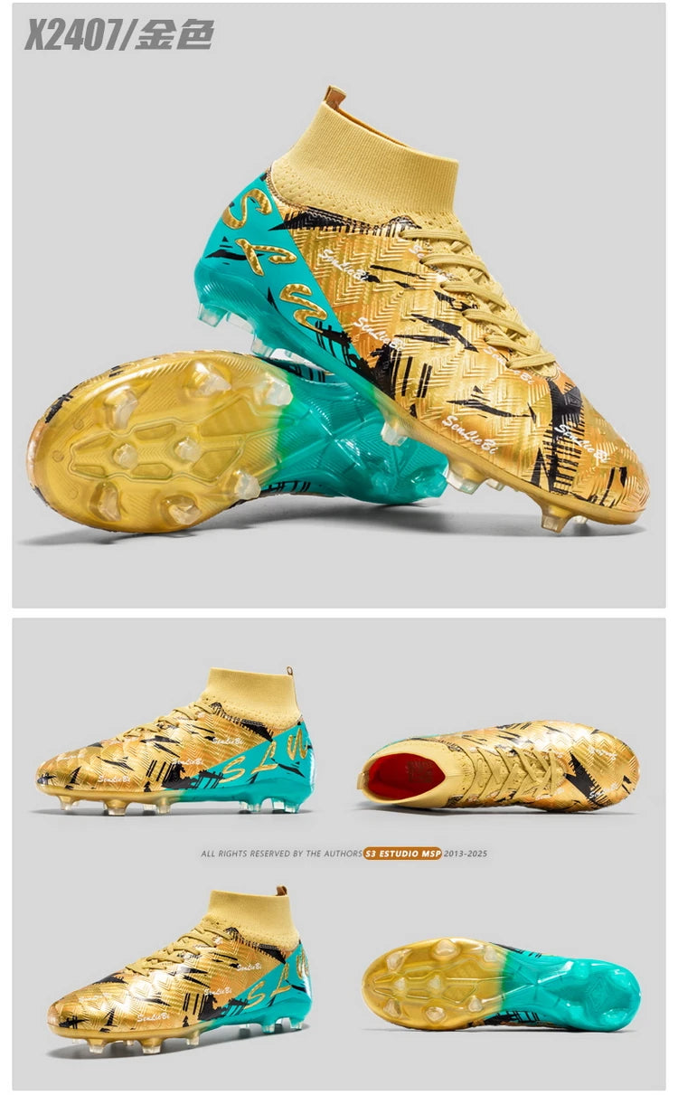 Botas de fútbol profesionales para hombre, zapatillas de fútbol Society, tacos de fútbol FG ultraligeros para entrenamiento, calzado deportivo de fútbol para exterior
