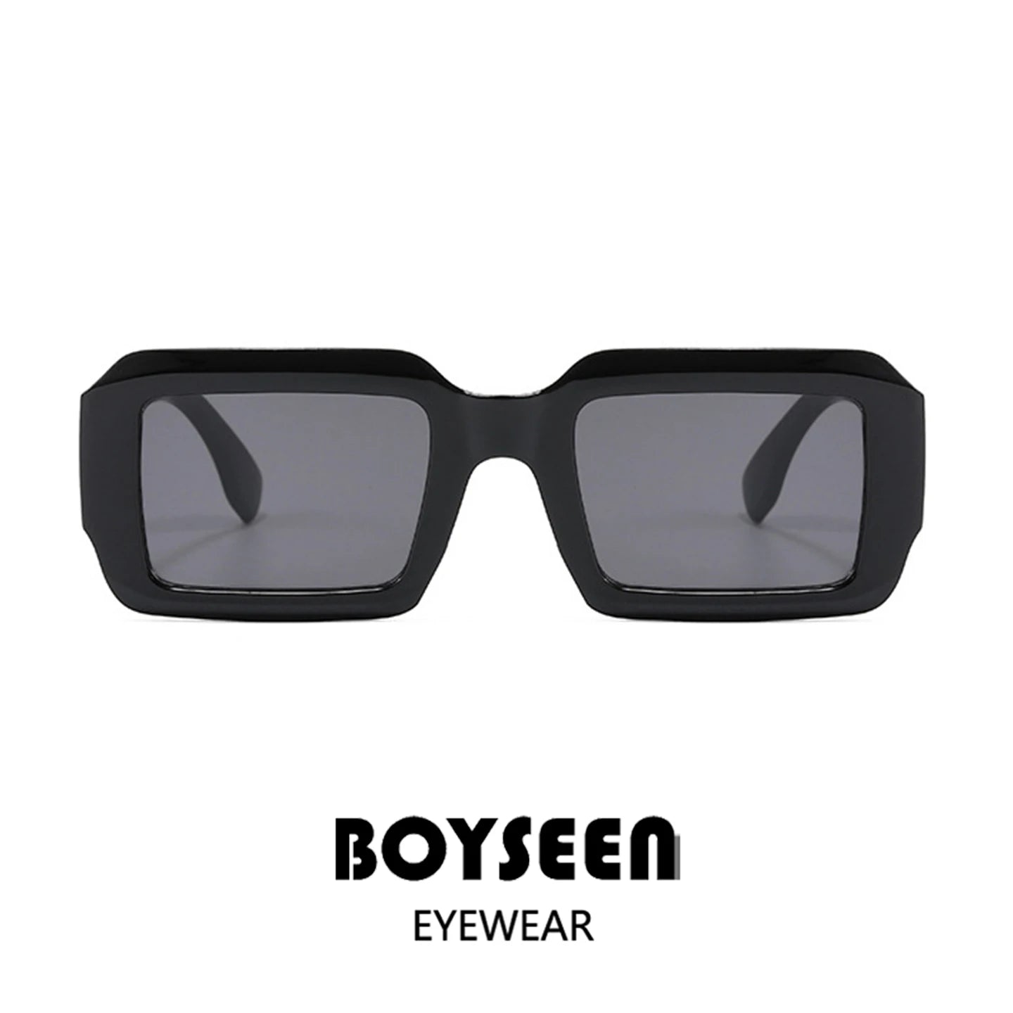 BOYSEEN Thick Frame Rectangle Sunglasses For Man Can Make Prescription Lens 2026 Street Style Orange Sunglasses