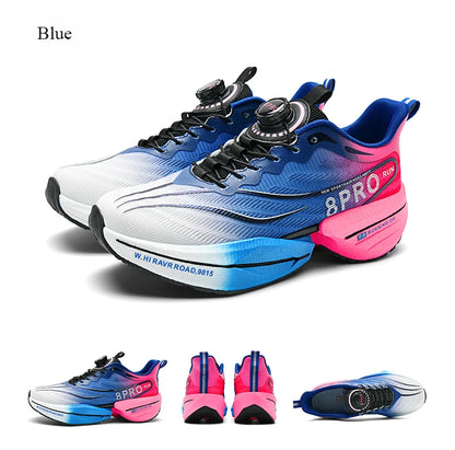 Marathon Carbon Plate Sports Running Shoes for Men, New Breathable Lightweight Mesh Sport Shoes for Women, Comfortable Nonslip Sneakers