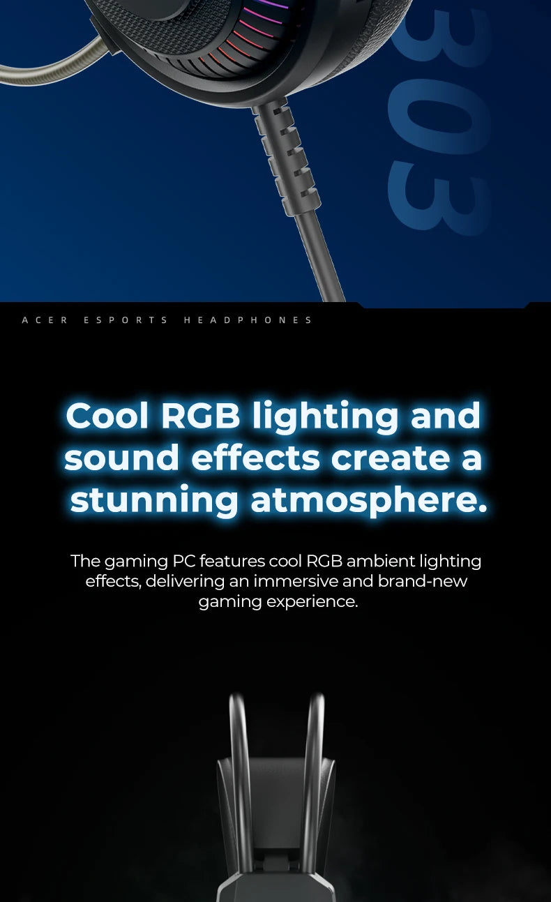 RGB kabelgebundene Gaming-Ohrhörer mit Mikrofon – Low-Latency-Surround-Sound-Gaming-Headset mit cooler RGB-Beleuchtung, Geräuschisolierung und komfortabler Passform