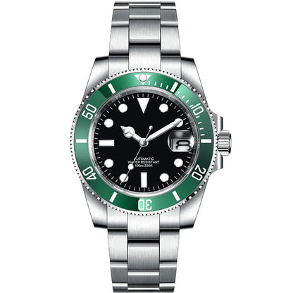 Corgeut 40mm  Luxury Business NH35 Men's automatic mechanical Diving Watch, ceramic bezel, sapphire crystal, 100m waterproof.