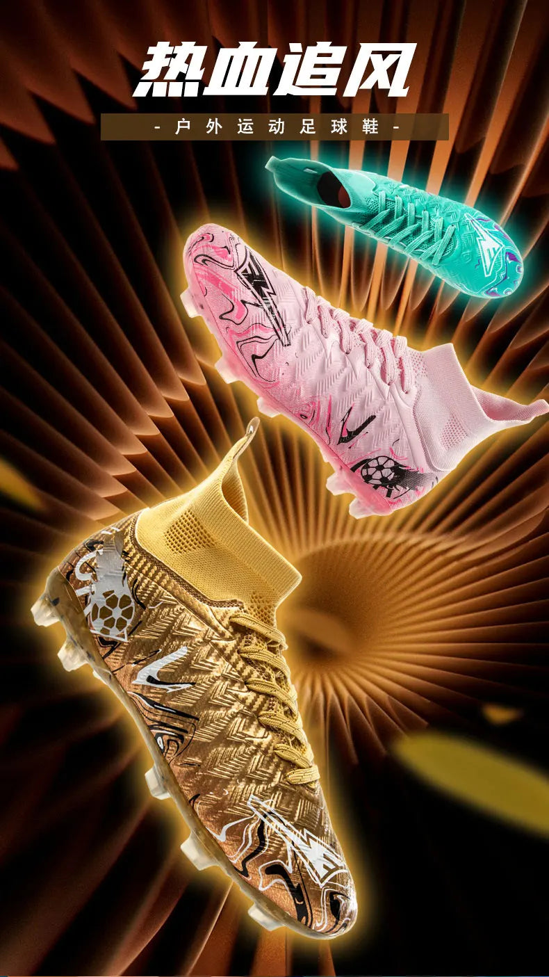 New Men's Professional Soccer Shoes Non-slip Football Boots Unisex Breathable Futsal Sports New Cleats Drop Shipping Ultralight