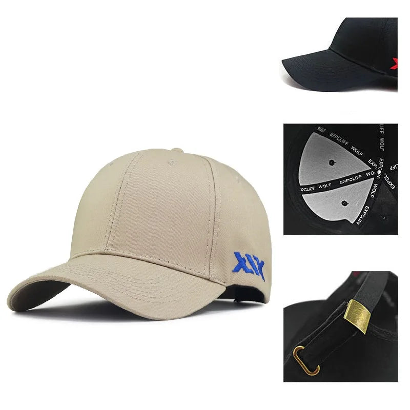 Big Head Plus Size Baseball Cap 100% Cotton Fits Men Women Adjustable Dad Hat Oversize 58-60cm 61-65cm