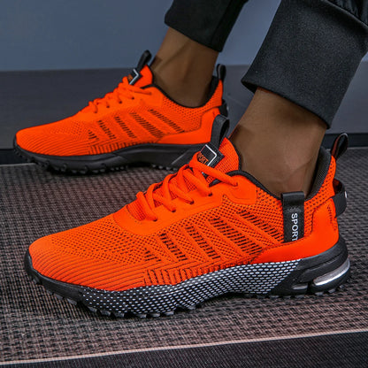 Men's Running Shoes, Lightweight Breathable Jogging Sport Shoes, Male Lace-up Fashion Comfort Non-Slip Casual Sneakers for Men