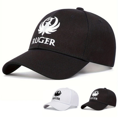 Unisex RUGER Letter Embroidery Baseball Caps Spring and Autumn Outdoor Adjustable Casual Hats Sunscreen Hat Sports Cap