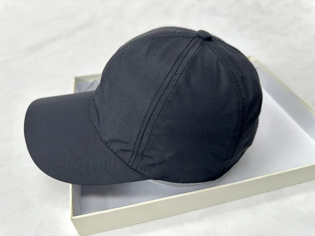 Summer Quick-dry Baseball Cap for Men Sun Hat Solid Color 100% Polyester Adjustable Cool Outdoor Riding Hiking Caps for Male