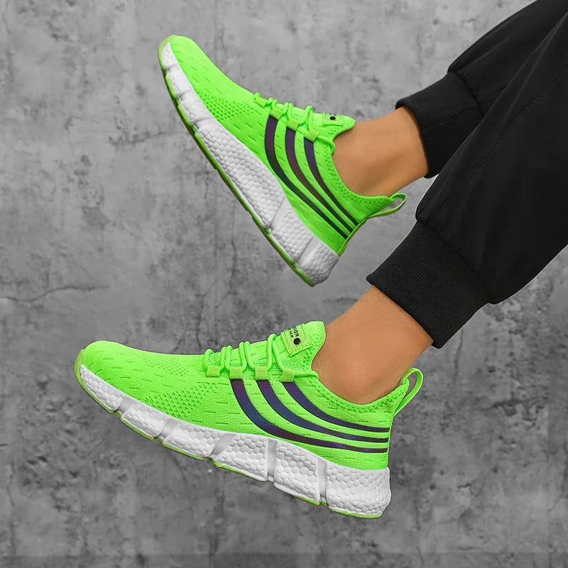 Chaussures de dehors Décontractées pour Homme, Baskets Légères et Respirantes, Plates, Anti-Allure, Course en Plein Air, Marche, Tennis, d'Athlétisme, Jogging