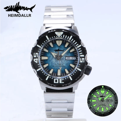 Heimdallr Sharkey Monster V2 Herren-Taucheruhr, 316L-Edelstahl, Japan NH36A-Uhrwerk, 200M wasserdicht, mechanische Herrenuhr
