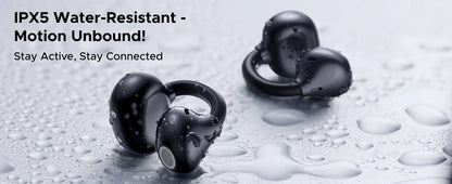 UGREEN ClipBuds Open-Ear Wireless Bluetooth 6.0 Earbuds with 4 Mic Clear Call, 30H Playtime Clip-On Earphones, Waterproof Sport Headphones