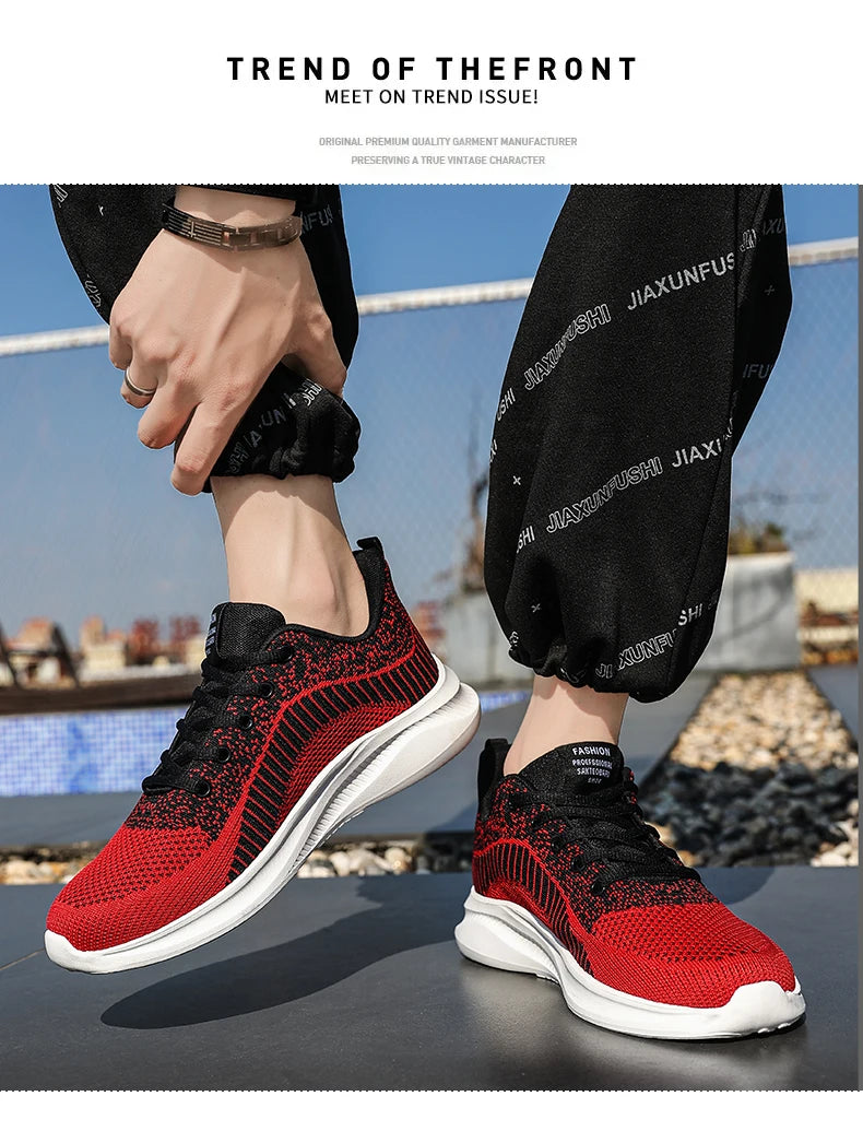 Leather Men's Sneakers Trendy Casual Italian Breathable Leisure Male Sneakers Non-Slip Footwear Men Vulcanized Shoes