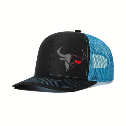 Casual Bull Head Print Summer Baseball Cap Breathable Hip Hop Sports Visor Mesh Adjustable Sun Hats Men Women
