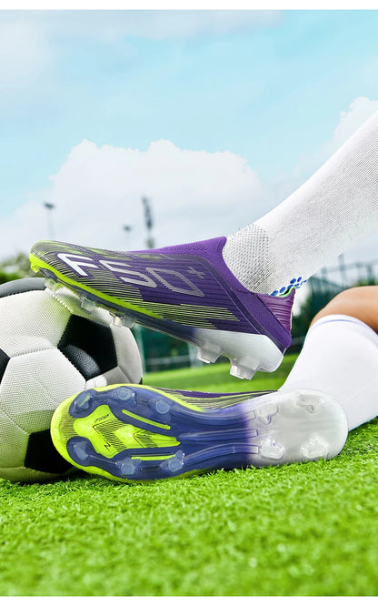 Neue Herren-Fußballschuhe für Kunstrasen, ultraleichte und bequeme Sportschuhe mit Stollen, Futsal, rutschfest, FG-Rasen, Indoor, Erwachsene
