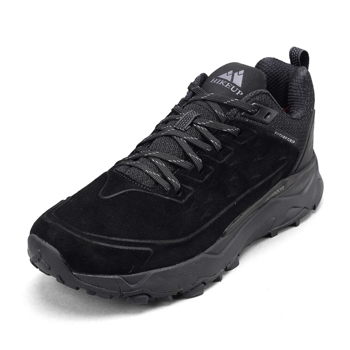 HIKEUP Latest Men's Hiking Shoes, Wear-Resistant Non-Slip Outdoor Sneakers, Rock Climbing Trekking Hunting Men Sports Suede Leather