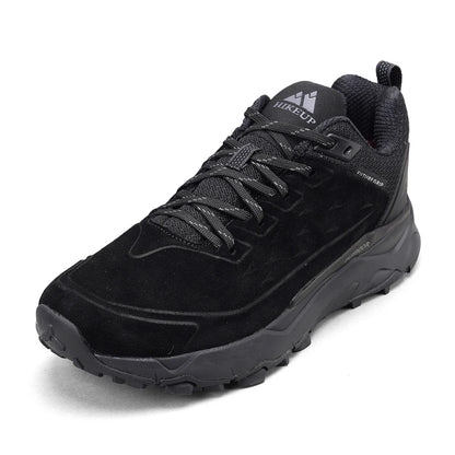 HIKEUP Latest Men's Hiking Shoes, Wear-Resistant Non-Slip Outdoor Sneakers, Rock Climbing Trekking Hunting Men Sports Suede Leather
