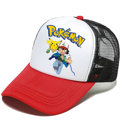 Pokemons Baseball Cap Pikachu Charizard Gengar cartoon Peaked Hat Kid Adult Summer Outdoor Sport Hat Boy Casual Fashion Cap Gift