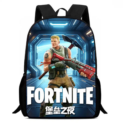 Children's Student Fortnite Cartoon Boys and Girls Large Capacity Backpack