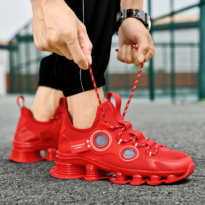 Men's Basketball Shoes Breathable Cushioning Non-Slip Wearable Running Shoes Gym Training Athletic Basketball Sneakers for Men