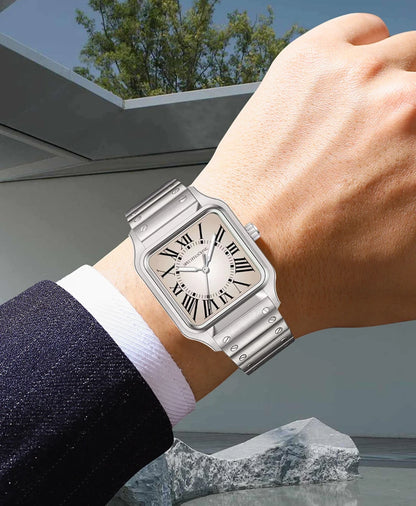 2025 New 34MM Specht & Söhne Quartz Watch Japan VH31 Movement Sapphire Blue Color Ultrathin Stainless Steel Men's Watch
