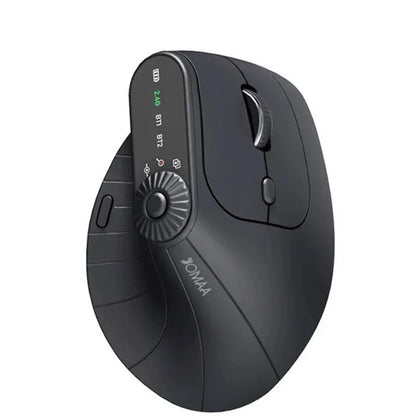 Mouse ergonomico wireless 2.4GHz BT RGB dual mode per laptop, desktop e ufficio, mouse verticale gaming wireless silenzioso