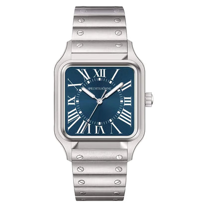 2025 New 34MM Specht & Söhne Quartz Watch Japan VH31 Movement Sapphire Blue Color Ultrathin Stainless Steel Men's Watch