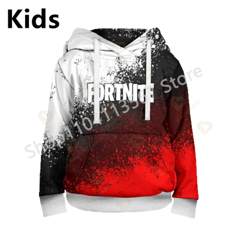 Sudaderas con capucha Llama Battle Royale F-Fortnited con estampado 3D para hombre, mujer y niños, sudaderas para niño y niña, pulóver streetwear verde