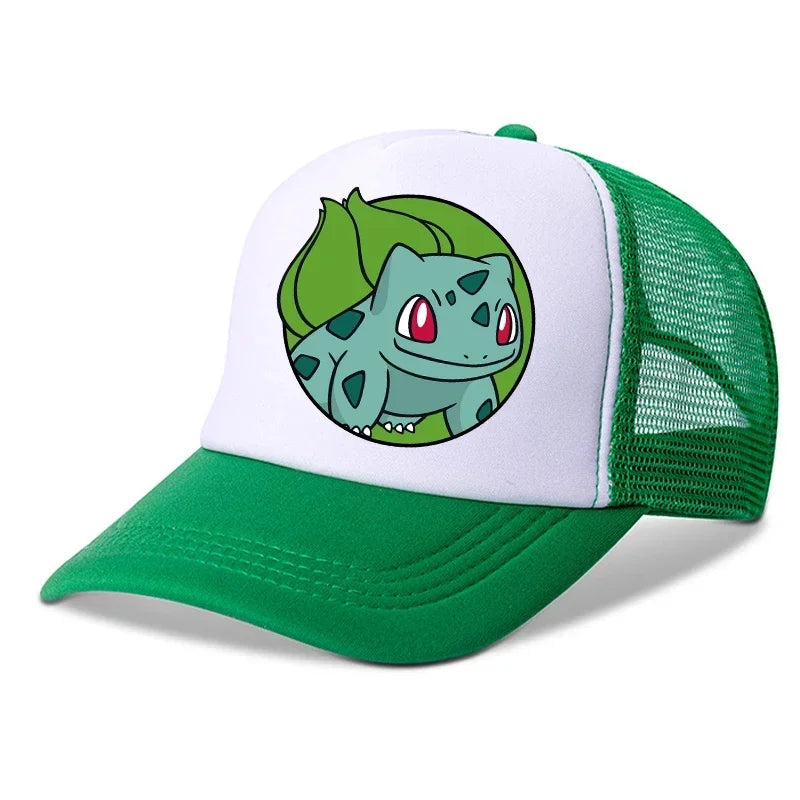 Pokemons Child Baseball Cap Cartoon Pikachu Printed Casual Hats Boys Outdoor Sun Hat Adjustable Peaked Cap Kids Birthday Gifts