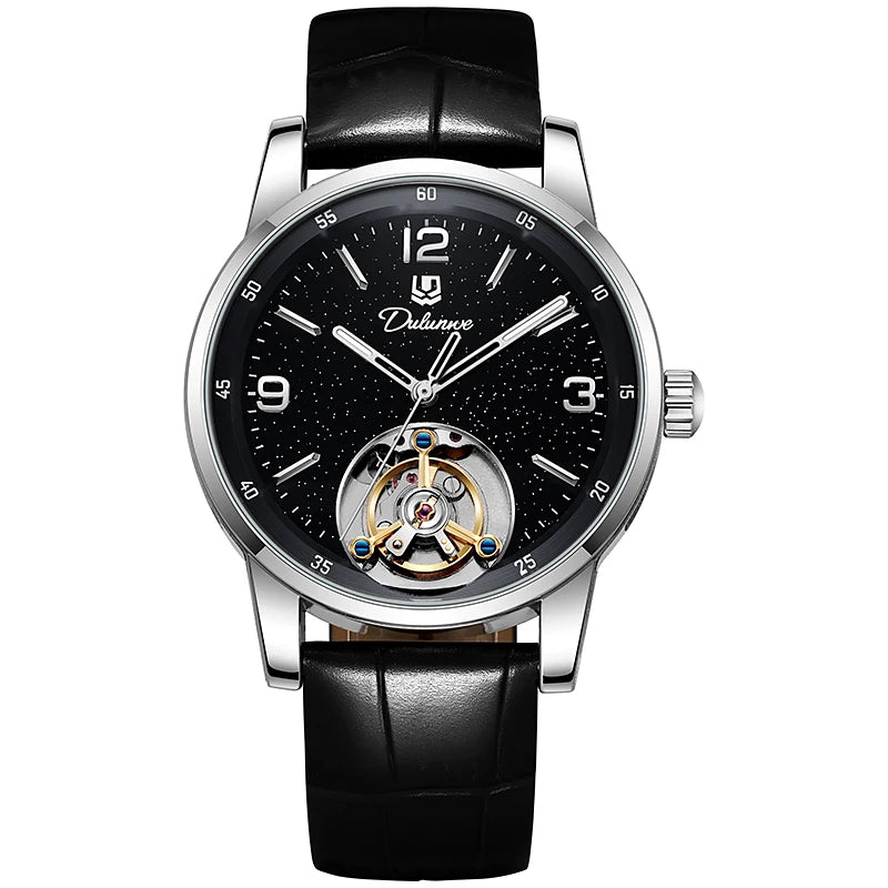 Ceas Tourbillon pentru bărbați, sportiv, automat, mecanic, rezistent la apă, ceas de mână de lux, de marcă de top
