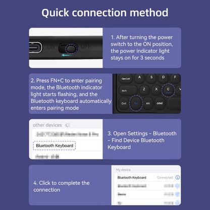 10 in Wireless Keyboard For Apple Xiaomi Huawei Samsung Bluetooth Mouse For iOS Android Windows System Round Keycaps Big Battery