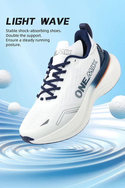ONEMIX Nové běžecké boty s polstrováním pro ženy a muže, lehké, módní outdoorové tenisky, sportovní obuv na silnici, trénink, jogging, fitness