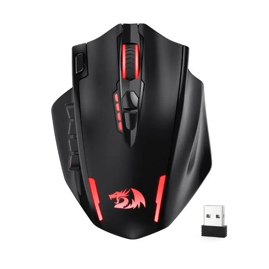 Redragon M913 MAX trådlös optisk MMO-gamingmus med 26000 DPI och 16 programmerbara knappar