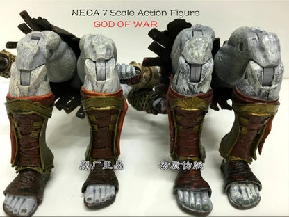 18CM Boxed NECA God of War Sparta Ghost Kratos Father Son Edition Atreus Action Doll Model Joint Mobile Toy Gift
