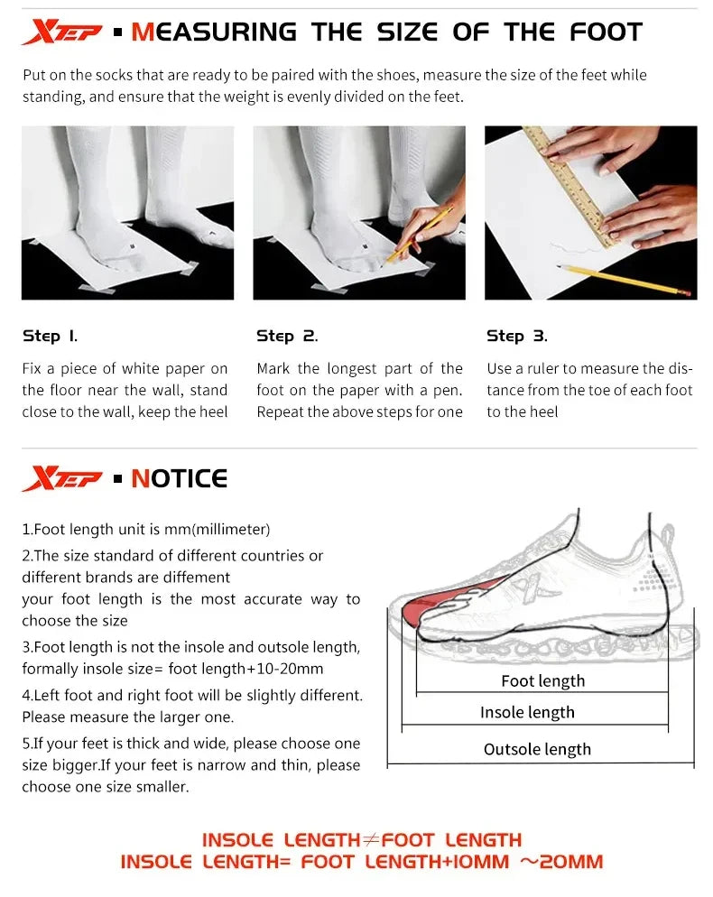 Xtep 2000km 5.0 Jogging Running Shoes for Women Cushion Fashion Color Durable Resistant Elasticity Sole Sneakers 874118110024