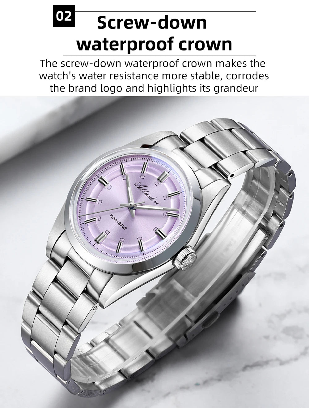 ADDIESDIVE 2026 New Luxury Men Analog Watch VH31 Bubble Glass Quartz Watch 10Bar BGW9 Luminous Steel Personalized Watch AD2515