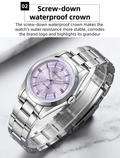 ADDIESDIVE 2026 New Luxury Men Analog Watch VH31 Bubble Glass Quartz Watch 10Bar BGW9 Luminous Steel Personalized Watch AD2515