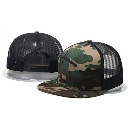 2025 Simple Fashionable New Flat Edge Mesh Hat Outdoor Leisure Sports Sunshade Baseball Hat Daily Commuter Decoration HipHop Hat