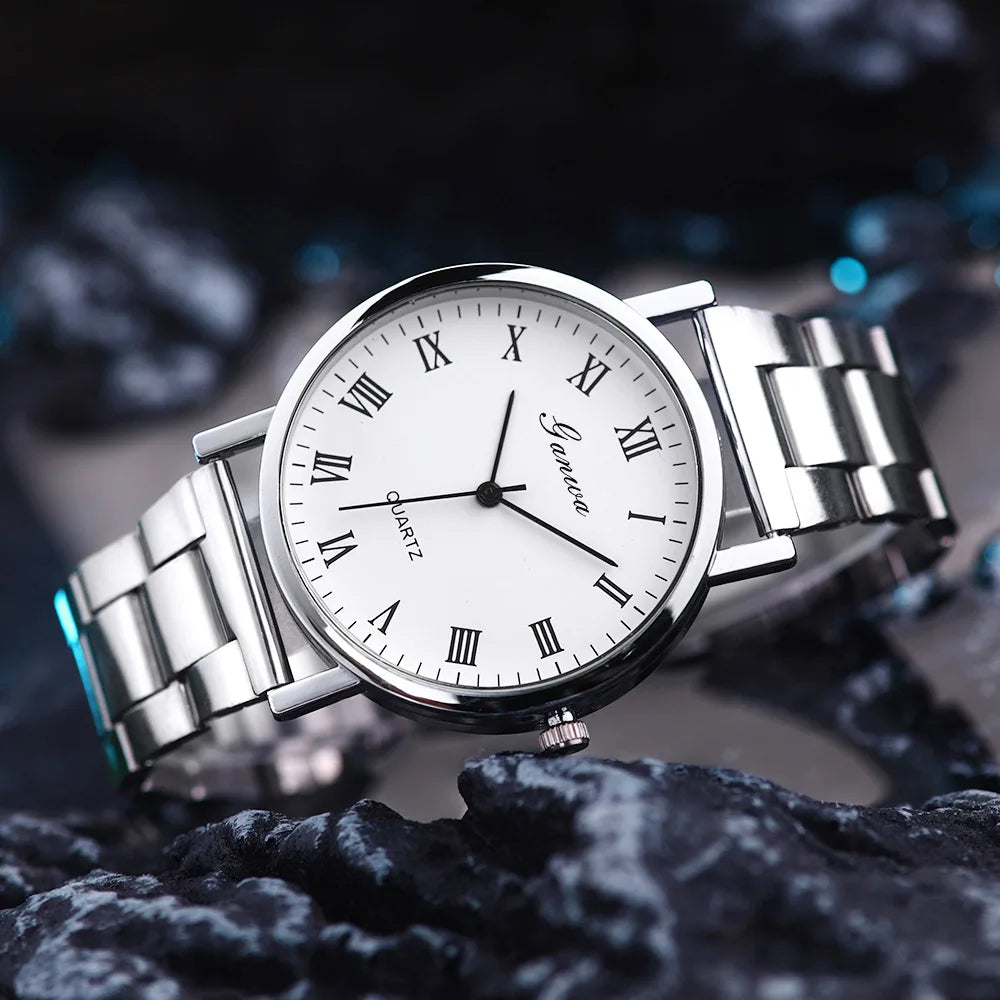 Men Watches Business Wrist Watch Luxury Leather Strap Analog Watches Quartz Wristwatches Clock Men Women Casual Simple Watch