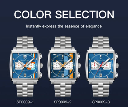 Specht&Sohne 2025 New Men's Watches Quartz Sport Watch Stainless Steel Leather Strap Japan Miyota VK63 Chronograph