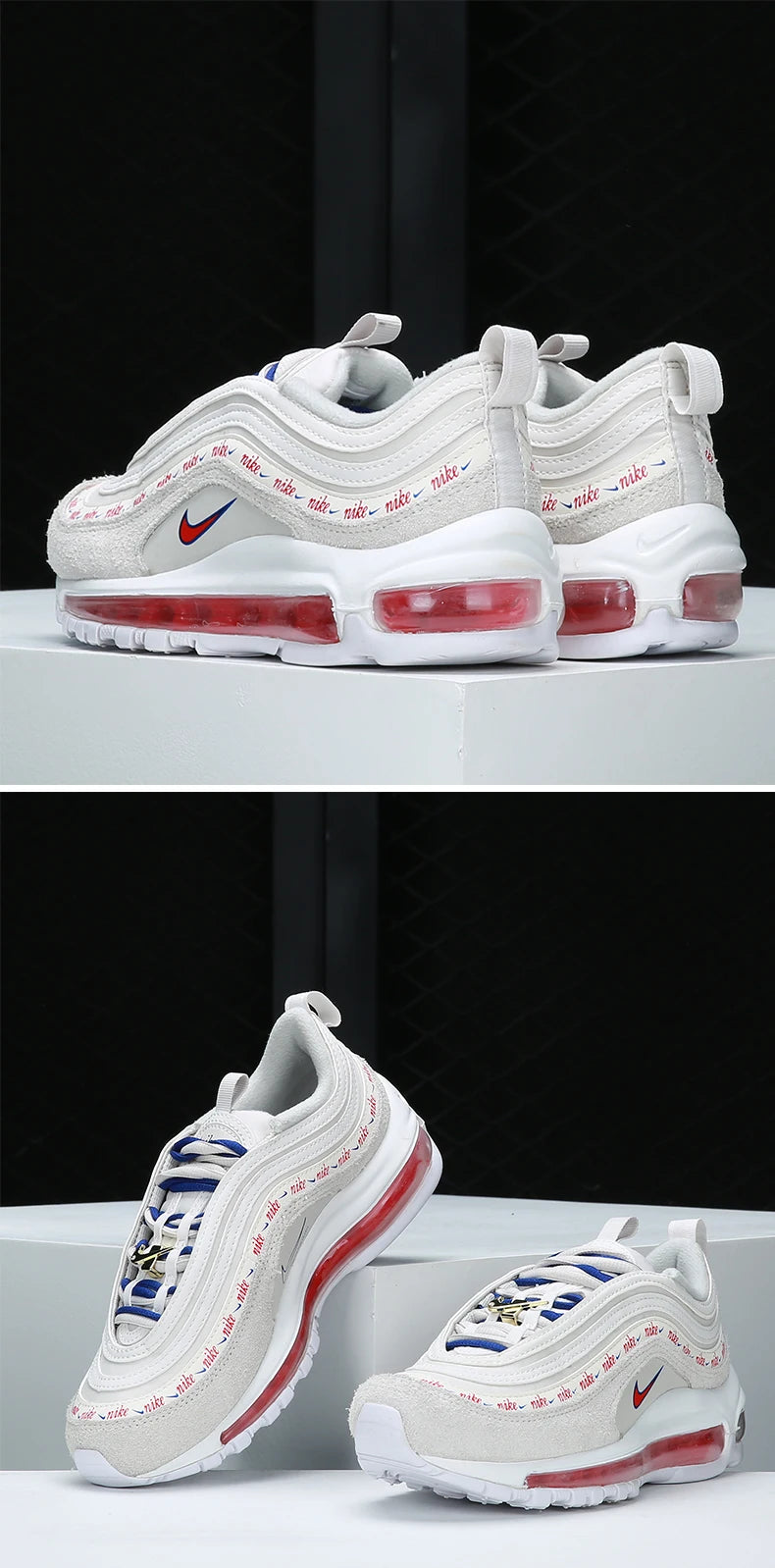 Nike Genuine AIR MAX 97 Women's Low-Top Air Cushioned Sports Shoes DC4013-001