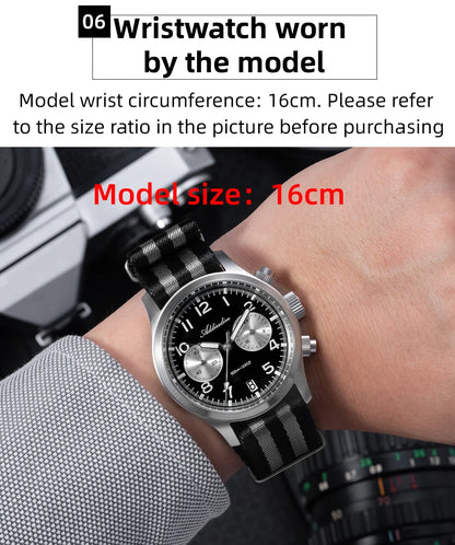 ADDIESDIVE 2025 Nuovi orologi da uomo Panda Eye, orologio al quarzo VK64 rétro di lusso per uomo, cronografo sportivo, impermeabile 100M, luminoso