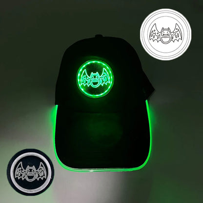 Cappellino da baseball luminoso fashion a LED, cappello hip-hop fluorescente per bar e club, per uomo e donna, DJ, danza, accessori e costume