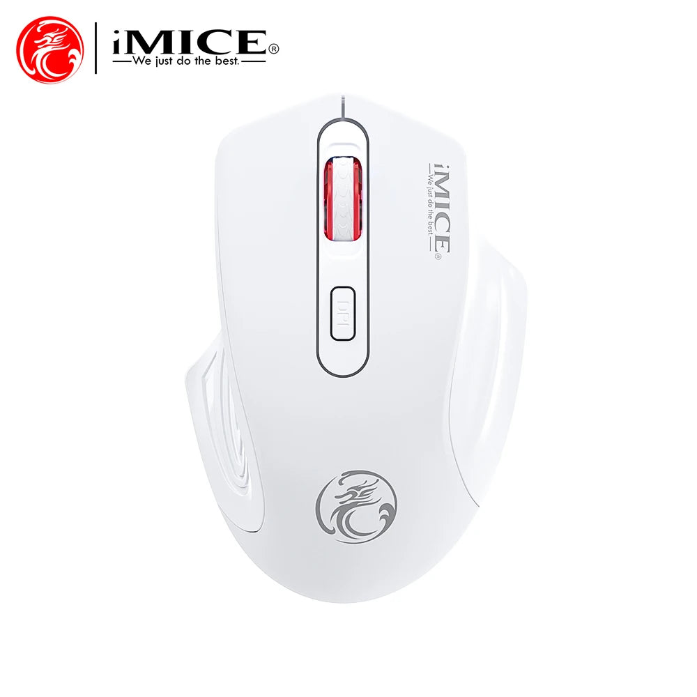 Silent Rechargeable 1600 DPI Adjustable 2.4GHz Wireless Connection Mouse Quiet Click For Office Use Compatible With PC Laptop