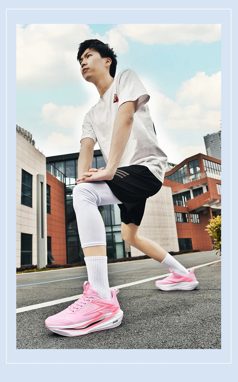 Running Shoes Carbon Board Speciality Marathon Men Sports Breathable Lightweight Women's Comfortable Athletic Nonskid Sneakers